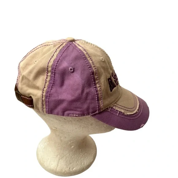 Ace Yosemite Distressed Lavender and Cream Hat - Picture 3 of 7